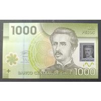 1000 песо 2020 года - полимер - Чили - UNC