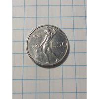 50 лир Италия 1993 год