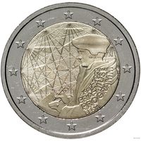 2 евро 2022 Эстония 35 лет программы Erasmus UNC из ролла