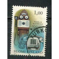 Финляндия - 1977 - 100-летие телефона в Финляндии - [Mi. 821] - полная серия - 1 марка. Гашеная.  (Лот 26JM)-TG2P25
