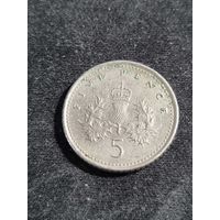 Великобритания 5 пенсов 1997
