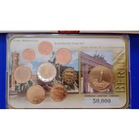 Германия евро комплект 2004-2014 с позолоченной медалью Берлин unc.
