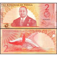 Тонга 2 паанга образца 2023 года UNC pw50
