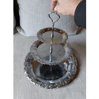 Фруктовница трехуровневая нержавейка