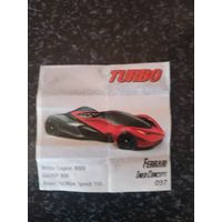 Вкладыш от жевательной резинки turbo xtreme.