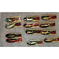 Значки, Авиация,ИЛ-4. СУ-2. АНТ-14. МИГ-3. ПЕ-2. ПЕ-8. ТУ-2. БИ-1. ЛЕ-2.