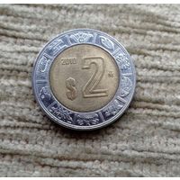 Werty71 Мексика 2 песо 2010 Блеск