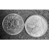 Бразилия 1992  500 крузейро черепаха