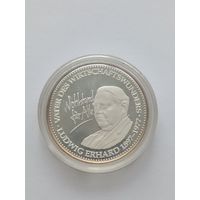 Германия, настольная медаль "Канцлеры Германии. Людвиг Эрхард"
