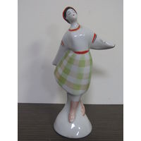 "Украинский танец". Статуэтка. ГФЗ. Городницкий фарфоровый завод. Городница. Ретро СССР 70-х годов. м
