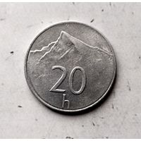 20 геллеров 1999 года Словакия. Словацкая Республика. Родная патина!
