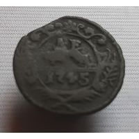 Денга 1745 год.