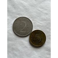 Шри-Ланка 2 монеты 2005