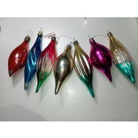 Ёлочная игрушка - Сосульки  , СССР .