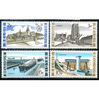 Бельгия - 1968г. - национальные интересы, корабли, архитектура - 4 марки - полная серия, MNH [Mi 1523-1527]. #2-Be-48-B-1