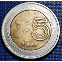 Перу 5 новых солей 1995 г.