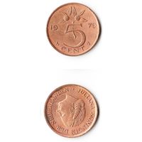 5 центов Нидерланды 1979 года