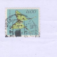 [217] Португальский Мозамбик 1953. Фауна.Бабочка.1 э. Гашеная марка.