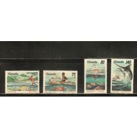 Вануату-1996 (Мих.1000-1003) , ** , Морская фауна,Рыбы, Рыбалка (полная серия)