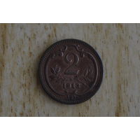 Австрия 2 геллера 1913 с 1 руб