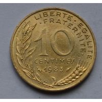 Франция, 10 сантимов 1983 г.