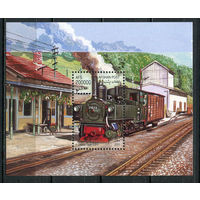 Афганистан - 2001 - Железная дорога. Локомотивы - [Mi. bl. 121] - 1 блок. MNH.  (Лот 33Jp)-T4P6