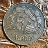 Монета 25 кобо 1991 год. Нигерия С рубля без МЦ.
