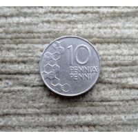 Werty71 Финляндия 10 пенни 1990 Соты Пчела