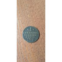 Княжество Анхальт - Бернбург 1 пфенниг 1746