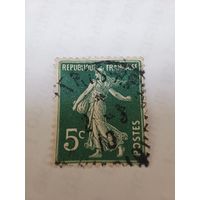 Франция 5 сантимов 1924 год Сеятельница