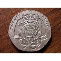 Великобритания 20 пенсов 2003