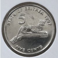 Эритрея 5 центов 1997 год