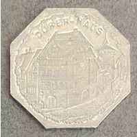 Германия Нюрнберг нотгельд 20 пфеннигов 1921 . Дом Альбрехта Дюрера. трамвайный жетон