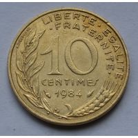 Франция, 10 сантимов 1984 г.