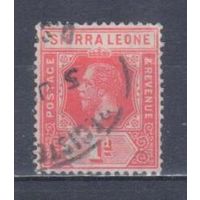 [1731] Британские колонии. Сьерра Леоне 1912. Георг V. 1d. Гашеная марка.