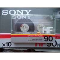 Аудиокассеты SONY HF 90. ЯПОНИЯ. Цена за штуку.