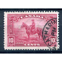 Британские колонии - Канада - 1935г. - канадский полицейский на лошади, 10 с - 1 марка - гашёная [Mi 190]. #3-WB-82-A-1