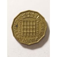 Великобритания 3 пенса 1960