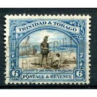 Британские колонии - Тринидад и Тобаго - 1935/37г. - ландшафты, архитектура, перфорация 12 3/4:12 1/2, 6 с - 1 марка - гашёная [Mi 118]. #4-B5-136-A-1