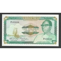 Гамбия 10 даласи 1987 года. Тип Р-10a. Состояние UNC
