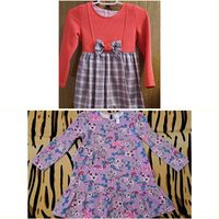 Платья трикотажные, отл.сост, на 3.5-5лет-2шт