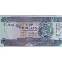 Соломоновы острова 5 долларов 2009 (UNC)