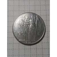 100 лир Италия 1978 год