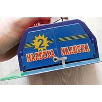 Игрушка ссср,гараж малютка,жесть,хороший сохран,с рубля