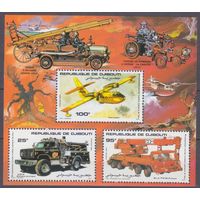 1984 Джибути 417-419/B104 Пожарное техника  MNH