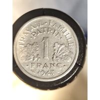 Франция 1 франк 1943