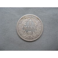 Германия 1 марка 1907 F Вильгельм II от 1 рубля без минимальной цены