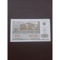 Лотерея март 1981. Серия 2. Латвия. С 1 рубля