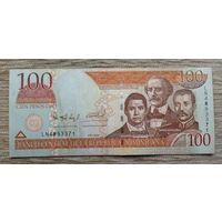 Werty71 Доминикана 100 песо 2004 банкнота Доминиканская Республика
