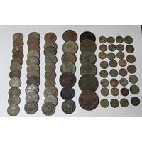 Лот монет РИ. 76 шт